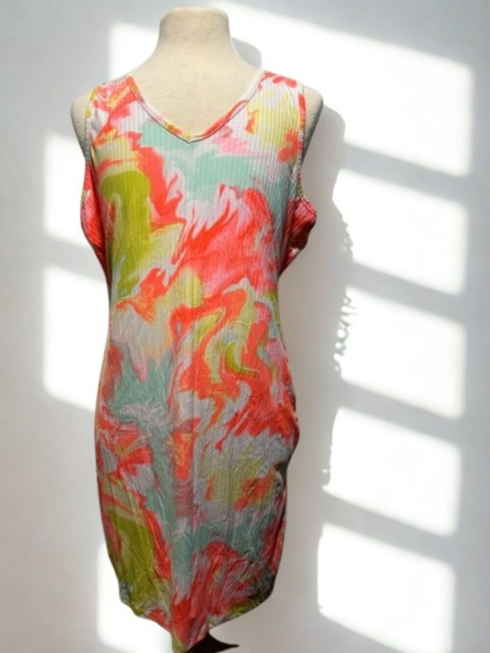 NWT Full Circle Trends V neck Sleeveless Dress Sz 3X